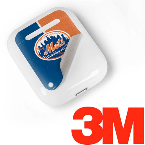 MLB New York Mets Split Apple AirPods Skin