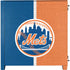 MLB New York Mets Split Corsair 4000D Tempered Glass Mid-Tower ATX Case Skin