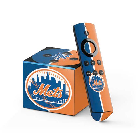 MLB New York Mets Split Fire TV Cube Skin