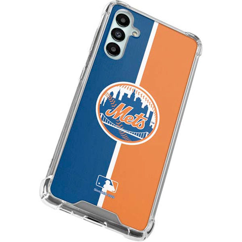 MLB New York Mets Split Galaxy A15 5G Clear Case