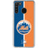 MLB New York Mets Split Galaxy A21 Clear Case