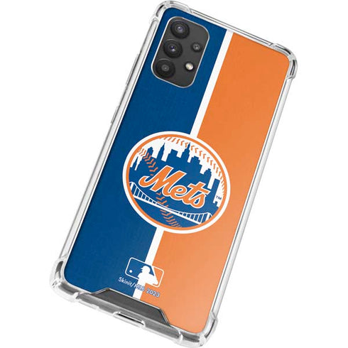 MLB New York Mets Split Galaxy A32 5G Clear Case