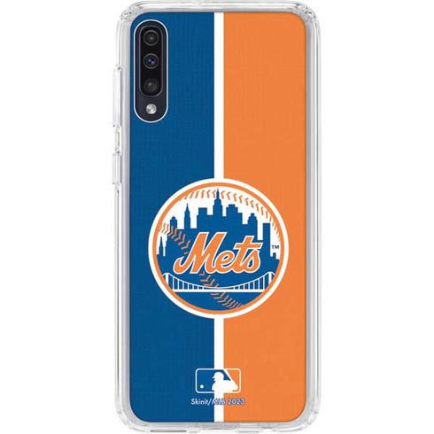 MLB New York Mets Split Galaxy A50 Clear Case