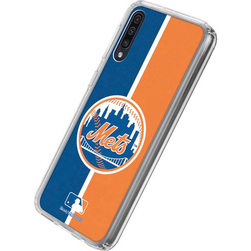 MLB New York Mets Split Galaxy A50 Clear Case