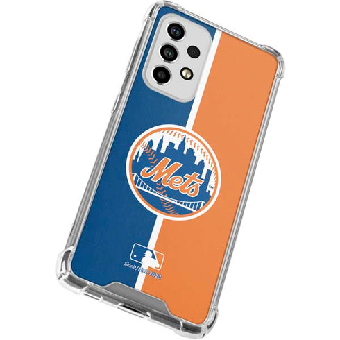 MLB New York Mets Split Galaxy A53 5G Clear Case