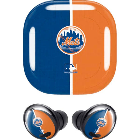 MLB New York Mets Split Galaxy Buds Pro Skin
