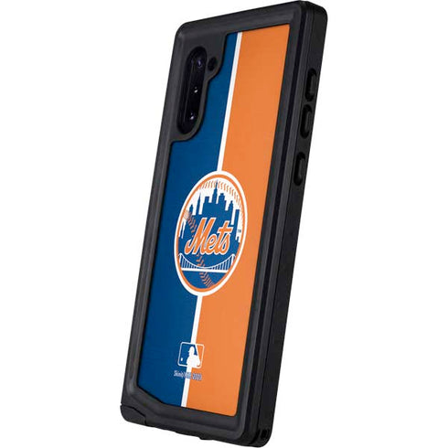 MLB New York Mets Split Galaxy Note 10 Waterproof Case