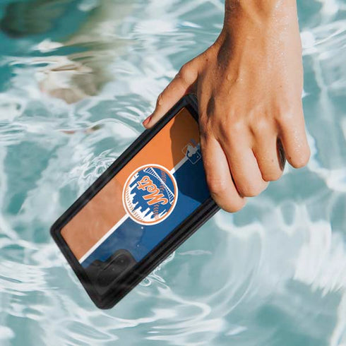 MLB New York Mets Split Galaxy Note 10 Waterproof Case