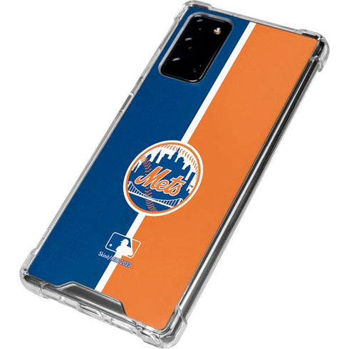 MLB New York Mets Split Galaxy Note20 5G Clear Case