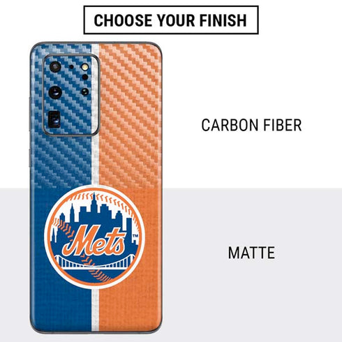 MLB New York Mets Split Galaxy S20 Ultra 5G Skin