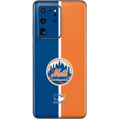 MLB New York Mets Split Galaxy S20 Ultra 5G Skin