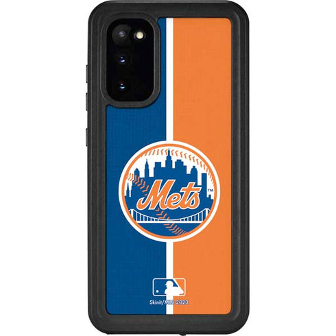 MLB New York Mets Split Galaxy S20 Waterproof Case
