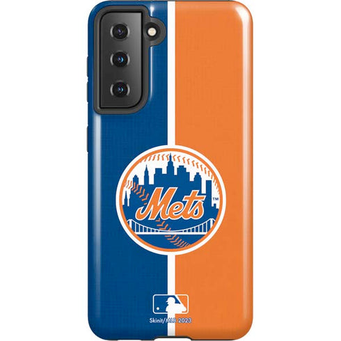 MLB New York Mets Split Galaxy S21 5G Pro Case