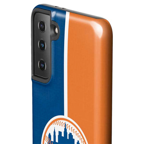 MLB New York Mets Split Galaxy S21 FE Pro Case
