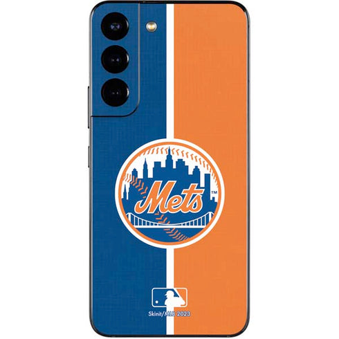 MLB New York Mets Split Galaxy S22 Skin