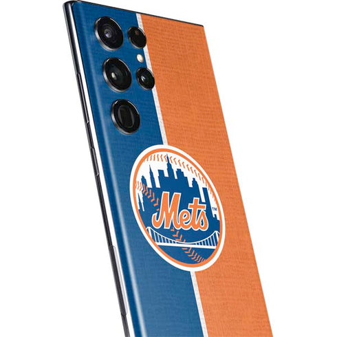 MLB New York Mets Split Galaxy S22 Ultra Skin