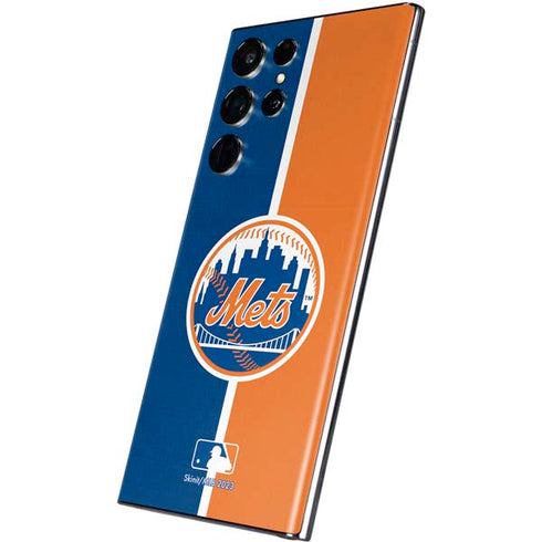 MLB New York Mets Split Galaxy S22 Ultra Skin