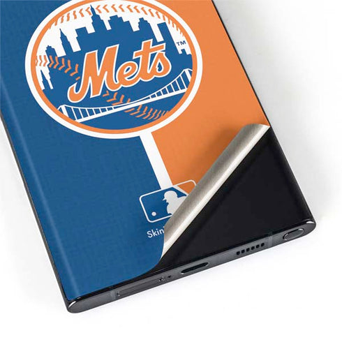 MLB New York Mets Split Galaxy S22 Ultra Skin