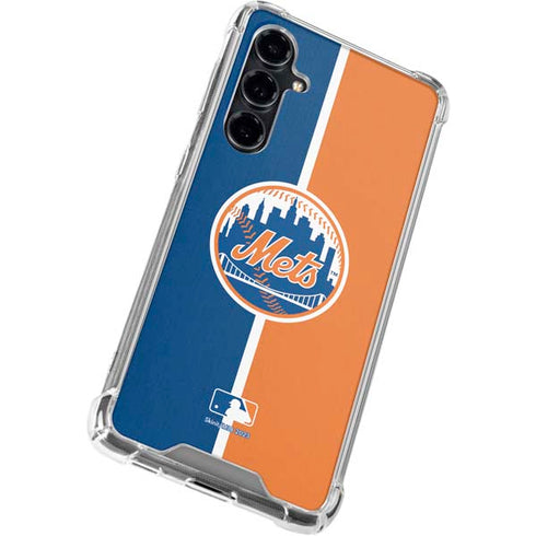 MLB New York Mets Split Galaxy S23 FE Clear Case