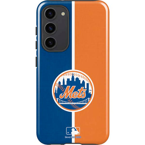 MLB New York Mets Split Galaxy S23 Plus Pro Case