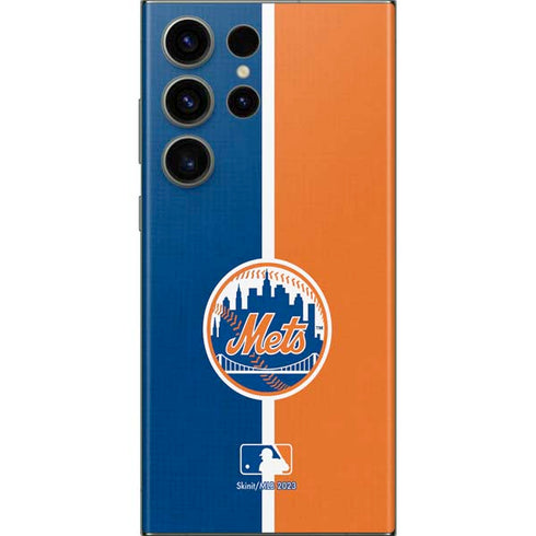 MLB New York Mets Split Galaxy S23 Ultra Skin