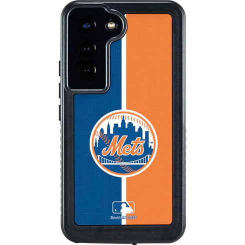 MLB New York Mets Split Galaxy S23 Waterproof Case