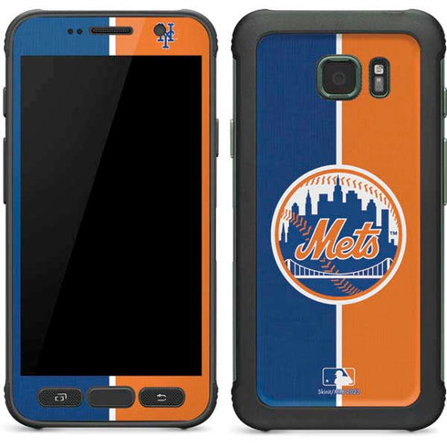 MLB New York Mets Split Galaxy S7 Active Skin