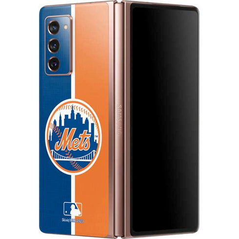 MLB New York Mets Split Galaxy Z Fold2 5G Skin