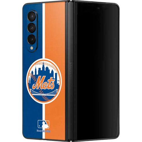 MLB New York Mets Split Galaxy Z Fold3 5G Skin
