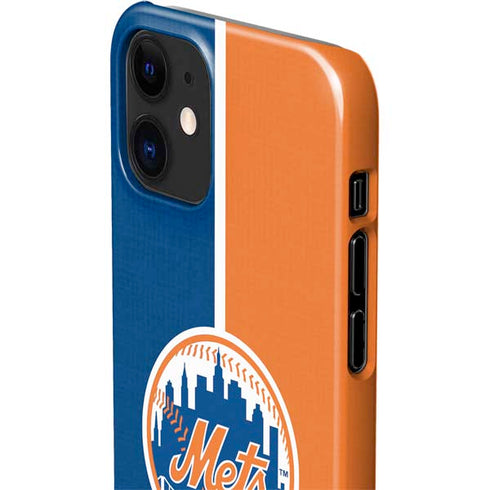 MLB New York Mets Split iPhone 12 Mini Lite Case