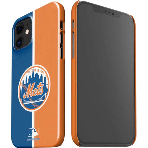MLB New York Mets Split iPhone 12 Mini Lite Case