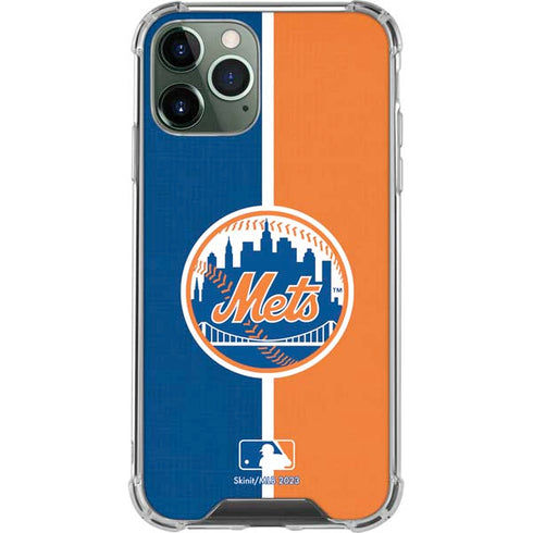MLB New York Mets Split iPhone 12 Pro Clear Case