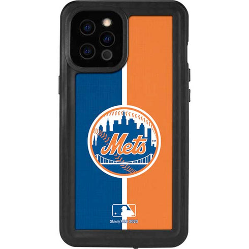 MLB New York Mets Split iPhone 12 Pro Max Waterproof Case