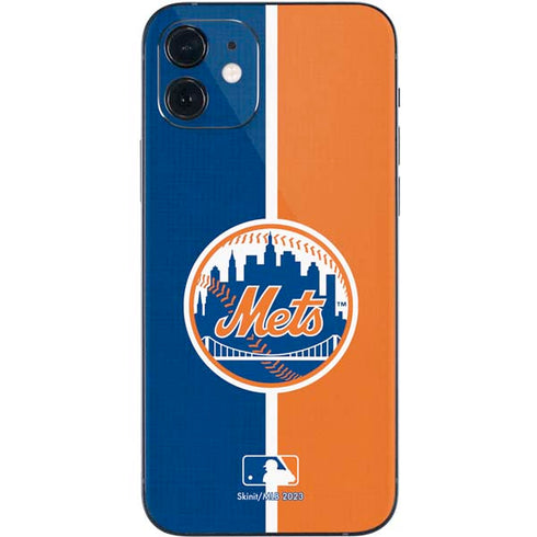 MLB New York Mets Split iPhone 12 Skin