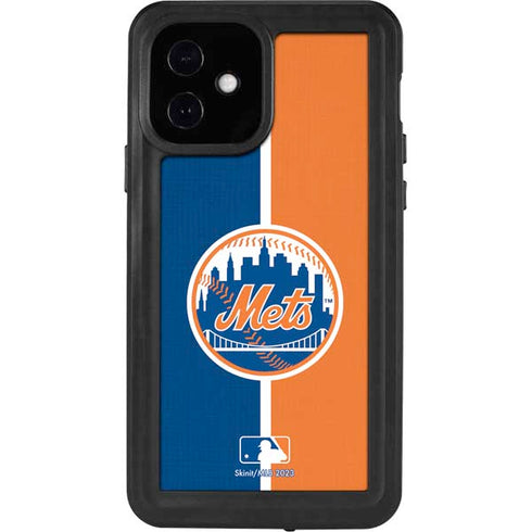 MLB New York Mets Split iPhone 12 Waterproof Case