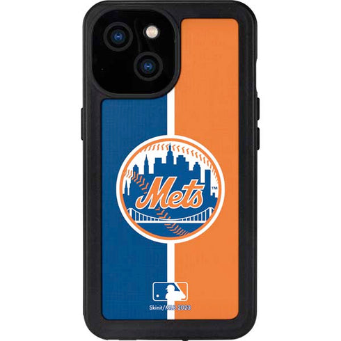 MLB New York Mets Split iPhone 13 Mini Waterproof Case