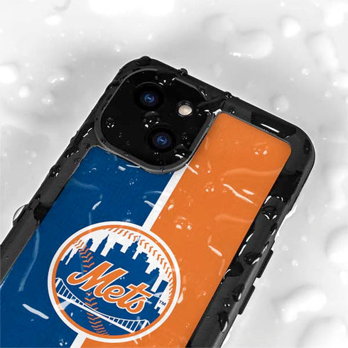 MLB New York Mets Split iPhone 13 Mini Waterproof Case