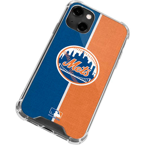 MLB New York Mets Split iPhone 14 Clear Case