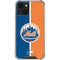 MLB New York Mets Split iPhone 15 Plus Clear Case