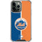 MLB New York Mets Split iPhone 14 Pro Max Clear Case
