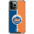 MLB New York Mets Split iPhone 15 Pro Max Clear Case