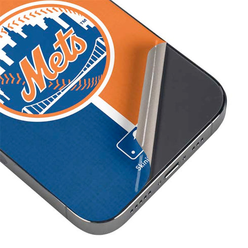 MLB New York Mets Split iPhone 14 Pro Max Skin