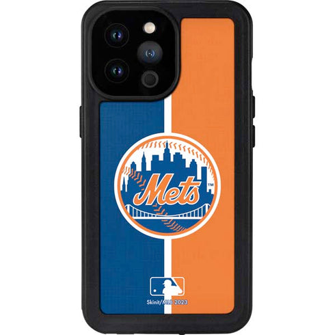 MLB New York Mets Split iPhone 14 Pro Max Waterproof Case
