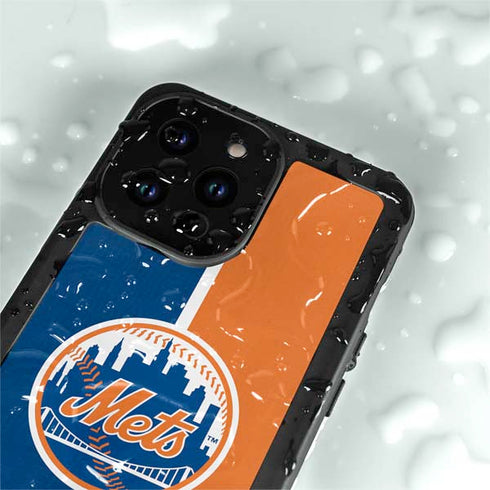 MLB New York Mets Split iPhone 14 Pro Max Waterproof Case
