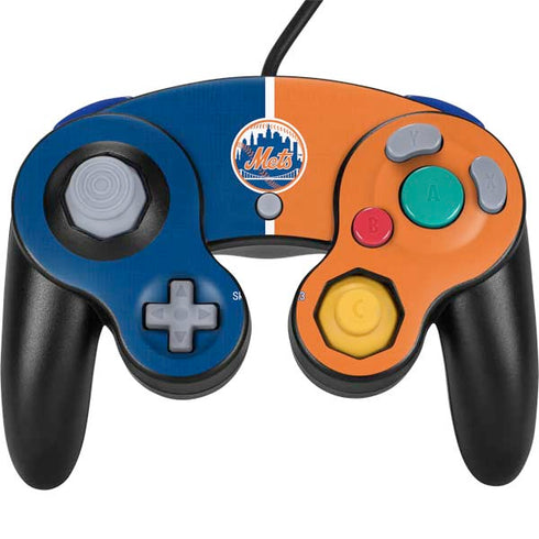 MLB New York Mets Split Nintendo GameCube Controller Skin