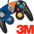 MLB New York Mets Split Nintendo GameCube Controller Skin