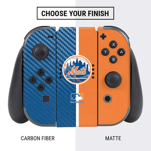 MLB New York Mets Split Nintendo Switch Bundle Skin