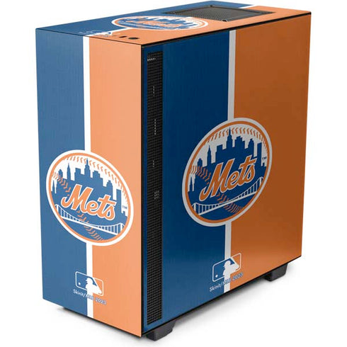 MLB New York Mets Split NZXT H510 Compact ATX Mid-Tower Case Skin
