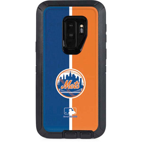 MLB New York Mets Split Otterbox Defender Galaxy Skin