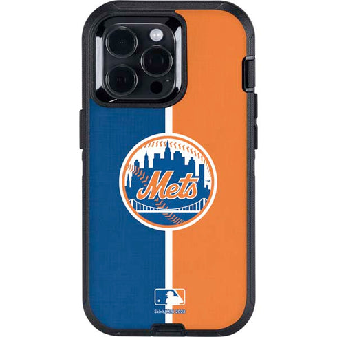 MLB New York Mets Split Otterbox Defender iPhone Skin